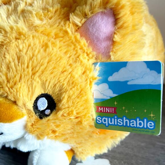 Mini Squishable 7" Kitty Orange Tabby Striped Cat Plush Stuffed Animal Toy New - Picture 2 of 5